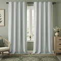 Teal 100% Boho Blackout Curtains 96 Inch 2 Panels by Unknown