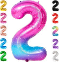 KatchOn Rainbow 2 Balloon Number 40 Inch | Number 2 Balloons by KatchOn