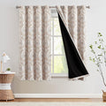 jinchan Blue Blackout Curtains 63 Inch Damask Vintage Grommet 2 Panels | Room by JINCHAN