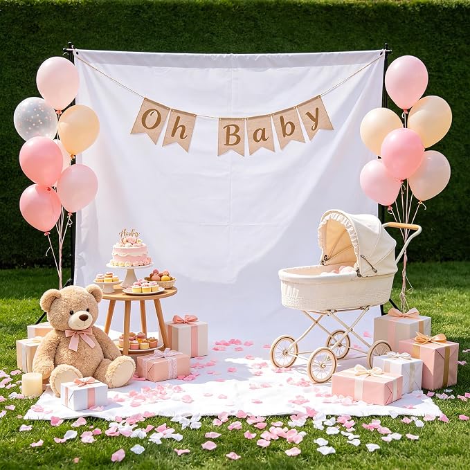 White Photography Backdrop for Photoshoot, Fabric 8x10ft | Versatile Studio - Image 9