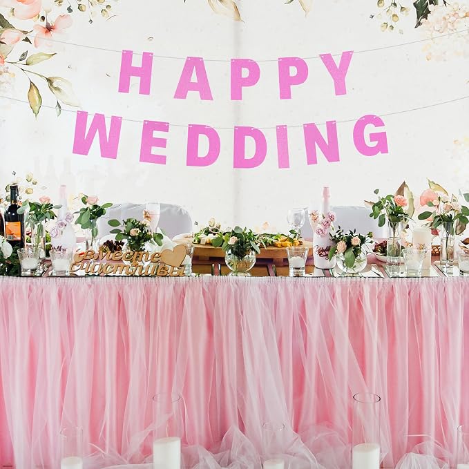 DIY Banner Kit with Letters Glitter Pink Customizable Birthday Graduation - Image 7