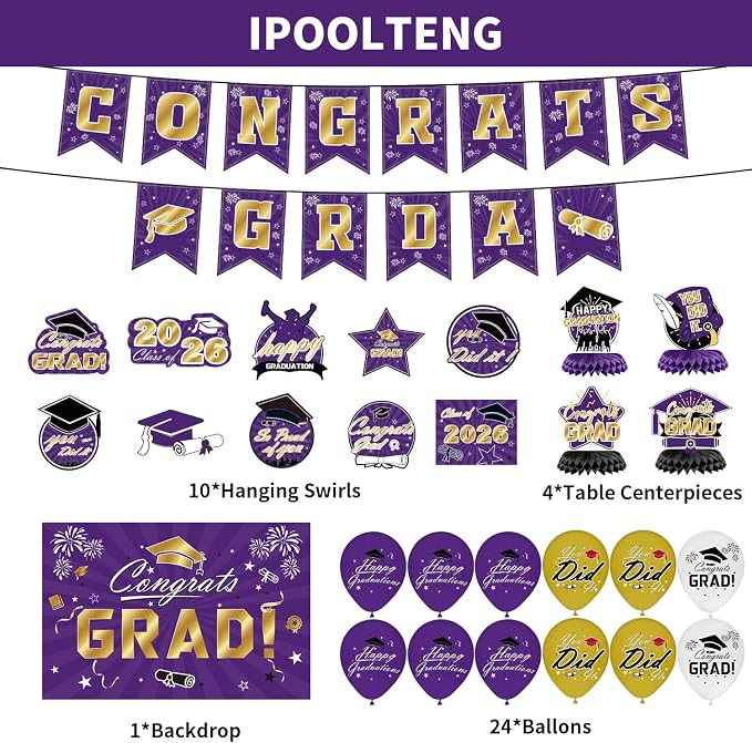 Graduation Decorations 2026 Set - Image 3