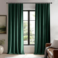 Beauoop Velvet Curtains for Bedroom Living Room Dark Green 52x96 2 Panels | by Beauoop