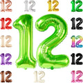 KatchOn Light Green 12 Balloon Number 40 Inch | Lime Green 12 Balloon, Happy by KatchOn