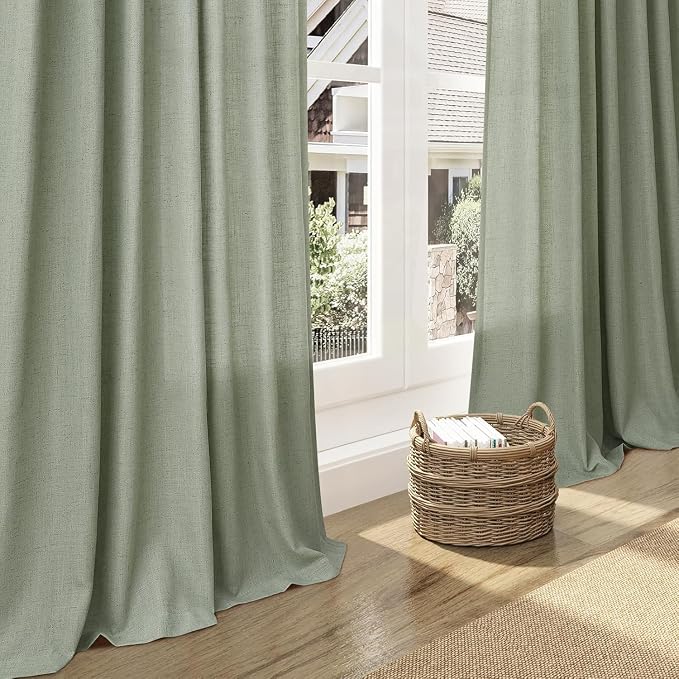 Desert Sage Linen 144 Inch Curtains - Image 5