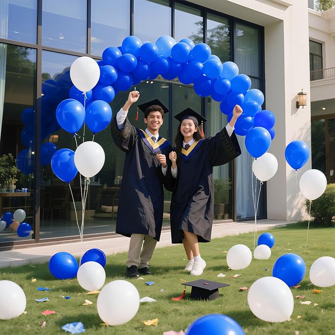 Royal Blue Balloons Blue Party Decorations 160 Pack 5 inch Round Blue Balloons - Image 4