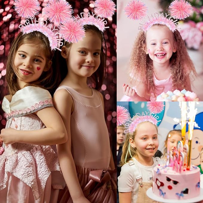 CIEHER Birthday Girl Headband Birthday Crown - Image 3