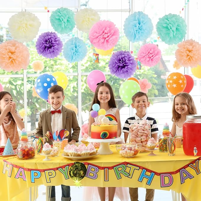 BestoFun 16Pcs Pastel Party Decorations - Image 5