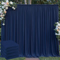 20 ft x 8 ft Navy Blue Backdrop Curtain Panels, 4 Panels 5 ft x 8 ft Wrinkle by Outpain