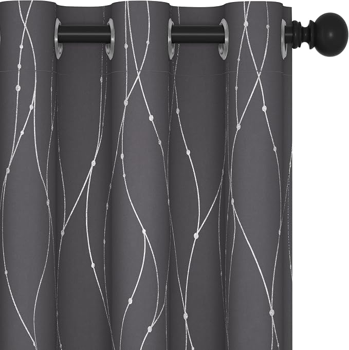 Deconovo Living Room Curtains 45 Inches Long, Thermal Insulated, Room Darkening by Unknown
