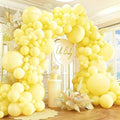 412pcs Pastel Yellow Balloon Garland Arch Kit 18 12 10 5 Inch Different Sizes by PAXILE