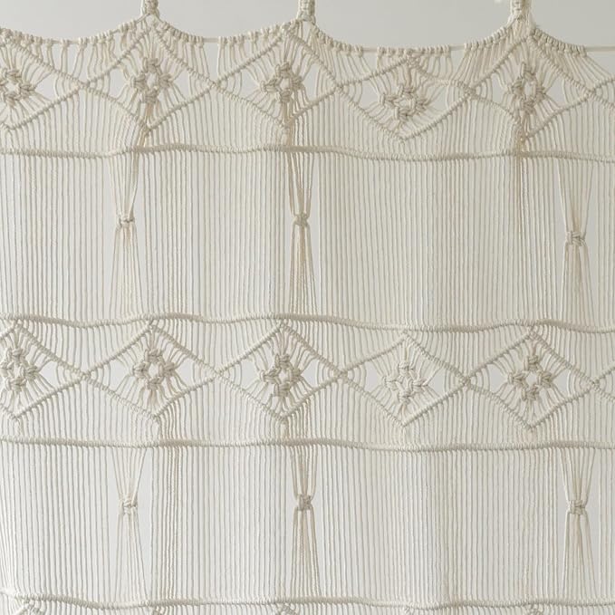 Macrame Curtain Handmade Woven Divider Doorway window Curtain 42"W*75"L | - Image 6