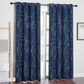 NICETOWN Blackout Curtain Panels 84 inches Long, Window Treatment Foil Printed by NICETOWN