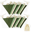 2 Sets of Sage Green Wood Beads Pennant Banner 20Pcs Flags Nursery Garland by pinkblume