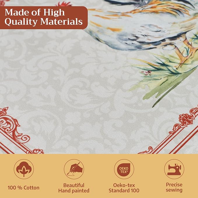 Maison d' Hermine Placemats Set of 4 Reusable 100% Cotton | Cloth Place Mats - Image 3