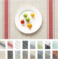 Placemats Set of 8 Vinyl/Plastic Woven Place Mats by Unknown