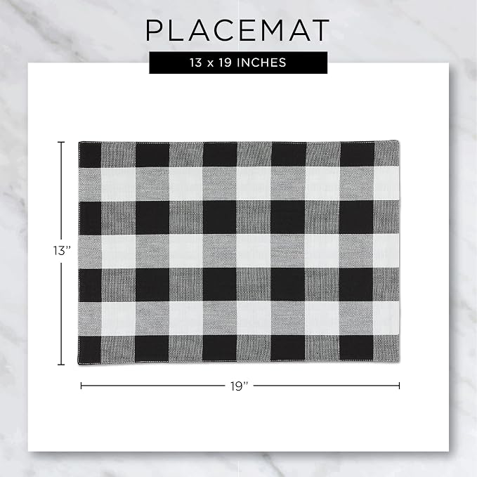 DII PVC Tabletop Collection Woven Indoor/Outdoor, Placemat Set, 6 Piece - Image 7
