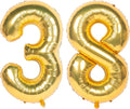 40 Inch gold Number Balloons 38 Helium Foil Mylar Balloon | Birthday Party by Exquisitehighqualitypartydecorationstomeetyoureveryneed%EF%BC%81