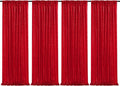 Red Sequin Backdrop Curtains-4 Panels 2FTx8FT Red Backdrop by SoarDream