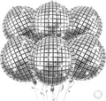 22 Inch Disco Ball Balloons by Saxuxu