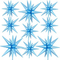 9Pcs Light Blue Star Balloons, Large Explosion Star Foil Balloons, Metallic by Dagelar
