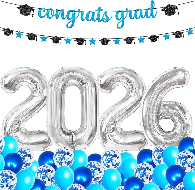 KatchOn Blue 2026 Graduation Party Decorations, graduation Balloons - Image 2