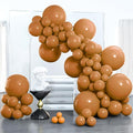 PartyWoo Boho Neutral Light Brown Balloons 100pcs Coffee Color | 18 12 10 5 by PartyWoo