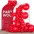 PartyWoo Red Balloons 155pcs Different Sizes of 18 12 10 5 Inch | Balloons by PartyWoo