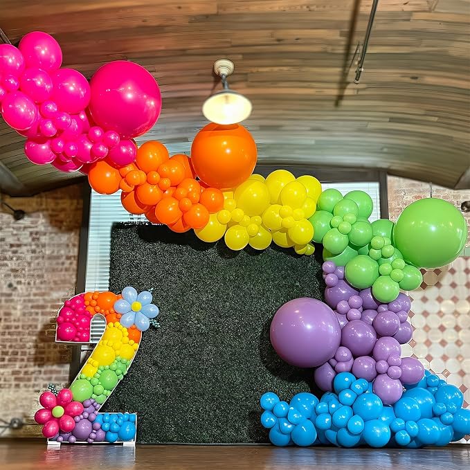 HILAVO Magic Balloon Garland 161 Pcs Assorted Colors Latex Balloons Arch Kit - Image 6