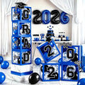 2026 Graduation Balloon Boxes Decorations – Clear Balloon Box Stack by Kreyfer
