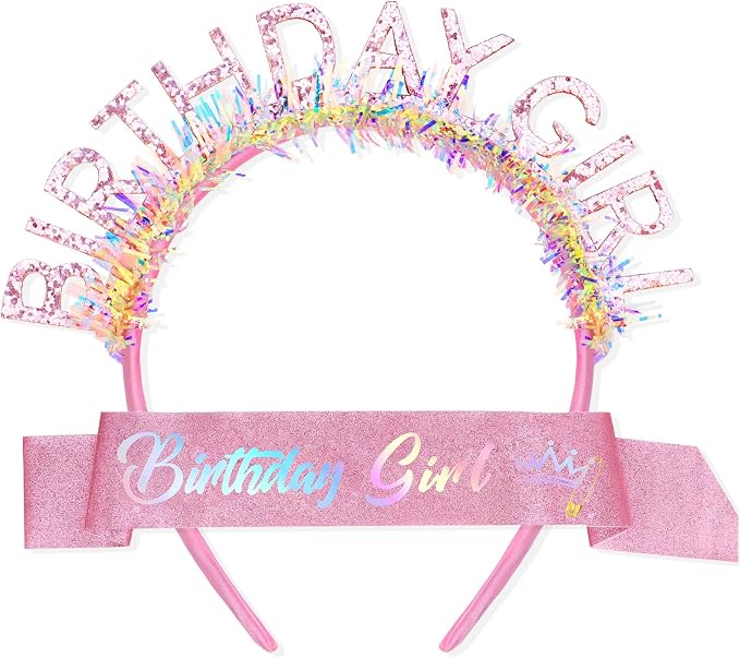 CIEHER Birthday Girl Headband Birthday Crown by CIEHER