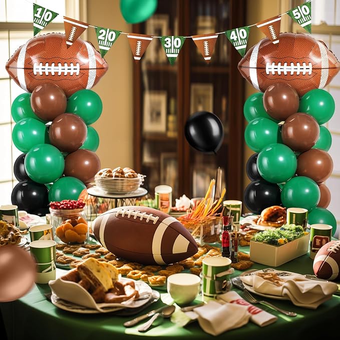 Yalikop 2 Sets Football Party Balloon Column Stand Kit - Image 7