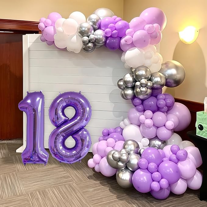 Purple 11 Balloon Number, 40 Inch Number 11 Balloon Big Foil Mylar Helium - Image 5