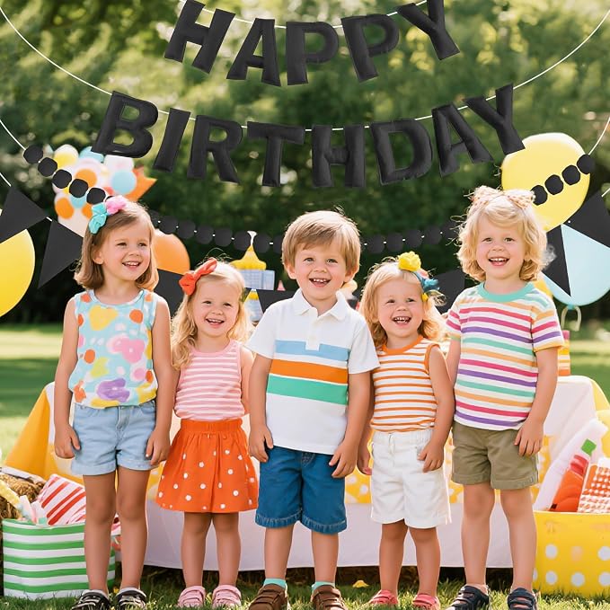 CANREVEL 3 PCS Pre-Strung 3D Happy Birthday Banner Decorations, Happy Birthday - Image 6