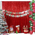 Poise3EHome 6FT x 8FT Red Sequin Photography Backdrop Curtain by Poise3EHome