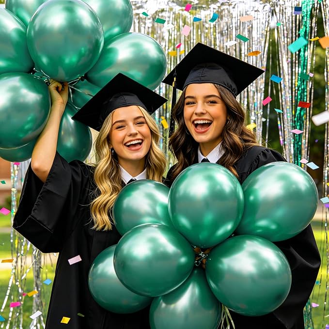 100pcs Metallic Green Balloons 12 inch Apple Lime Green Round Latex balloon | - Image 8