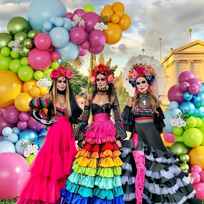 CROSSFINGERS Mexican Cinco de Mayo Fiesta Balloon Arch Kit - Image 3