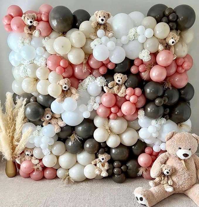 12 Inch Beige Balloons, Baby Shower, Graduate Party Decorations - Image 5