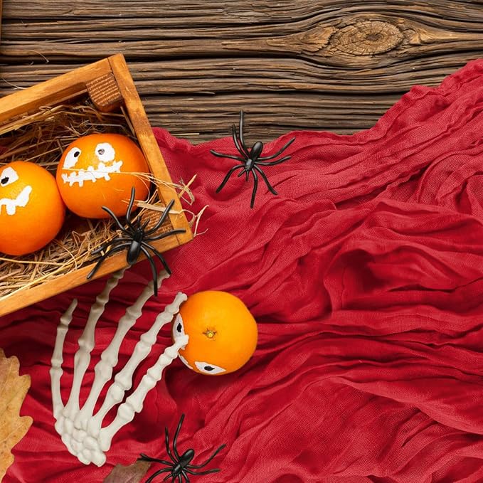 2 Pack Cheesecloth Table Runner 10Ft Christmas Gauze Boho Table Runners - Image 5