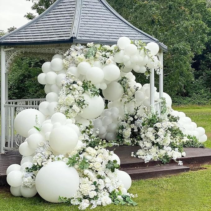 100 Pack White Balloons 12 inch, Baby Shower, Wedding Party Decorations - Image 4
