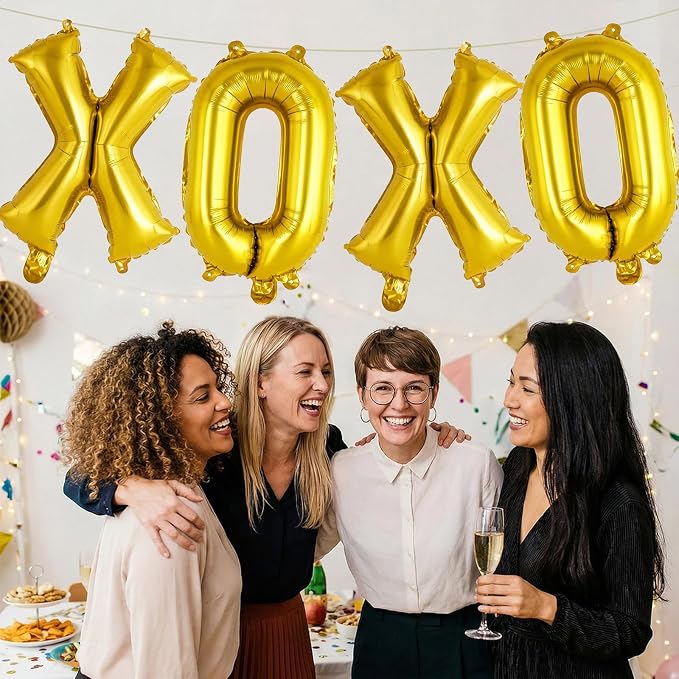 Gold Letter E Balloons, 40 Inch Large Foil Letter Balloons, Custom Phrase - Image 6