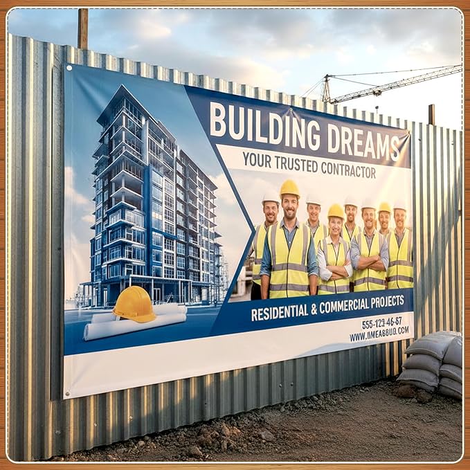 Zonon Large Blank Banners And Signs Polyester Oxford Cloth Sublimation Banner - Image 6