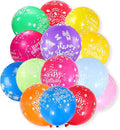 100 Pcs 12 Inch Printed "HAPPY BIRTHDAY" Colorful Latex Balloons by VHUWE