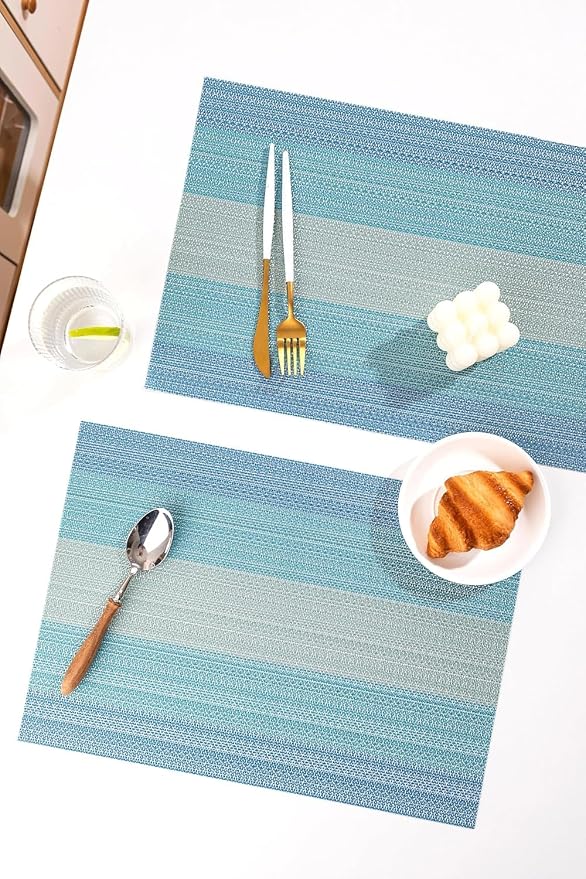 LEXMORE PlaceMats Set of 12 Vinyl/Plastic Woven Place Mats - Image 6