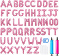 LIOZEOKUN Letter Balloons 16 Inch Alphabet A-Z Mylar Foil Balloons 2 Set by LIOZEOKUN