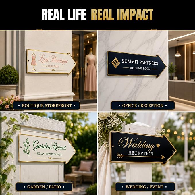 Custom sign outdoor Right arrow sign by BCB| direction signs Printed in USA | - Image 6