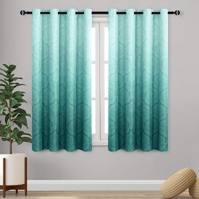 DWCN Ombre Blackout Curtains for Bedroom by DWCN