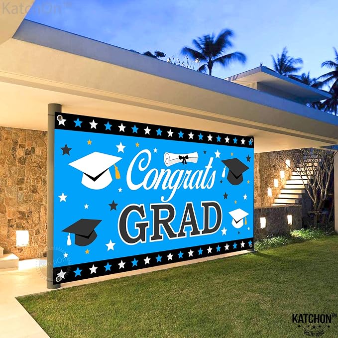 KatchOn Congrats Grad Banner 72x44 Inch | Graduation Banner, Congratulations - Image 8