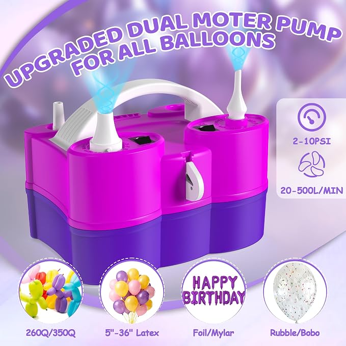 Balloon Pump Electric, 3-in-1 Portable Air Pump - Image 4