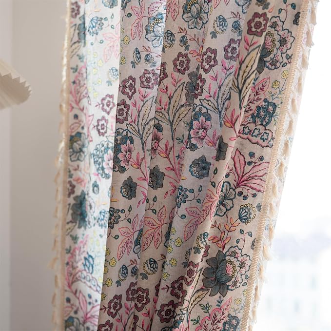 ENJOYBRIDAL Floral 96 Inch Curtains - Image 5